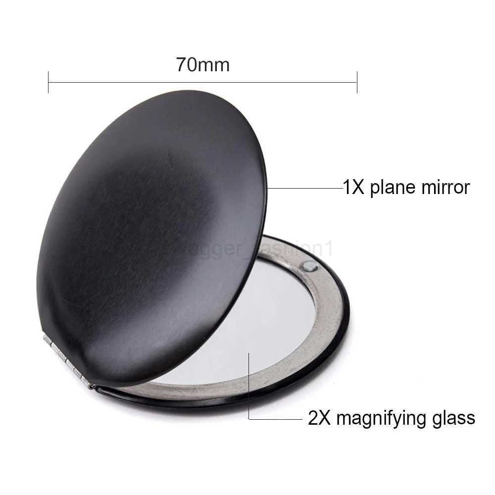 Mini Compact Makeup Mirror Handheld Small Round Foldable Mirror Portable Pocket Magnifying Vanity Mirrors Women Make Up ToolsXJ240813