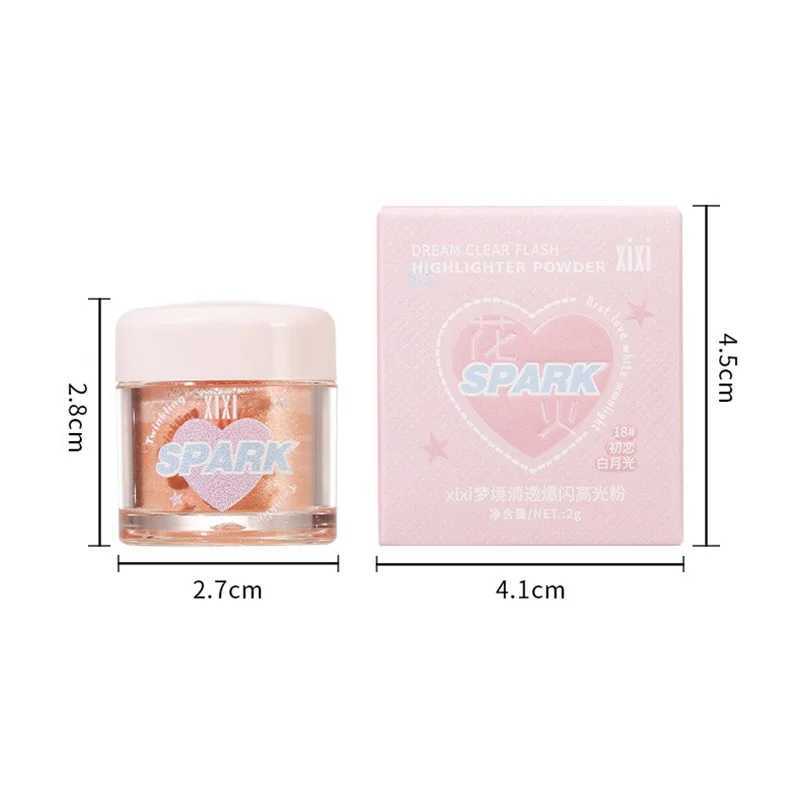 3 colors Shiny Highlighters powder diamond shimmer eye shadow Pearlescent face body bright smooth natural contour makeup W240812