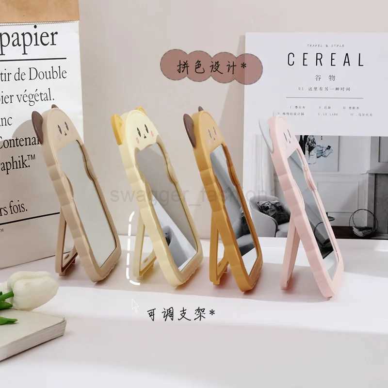 2023 New Desktop Makeup Mirror Flat Mirror with Bracket Cartoon Princess Mirror Girl Dormitory Dressing MirrorsXJ240813