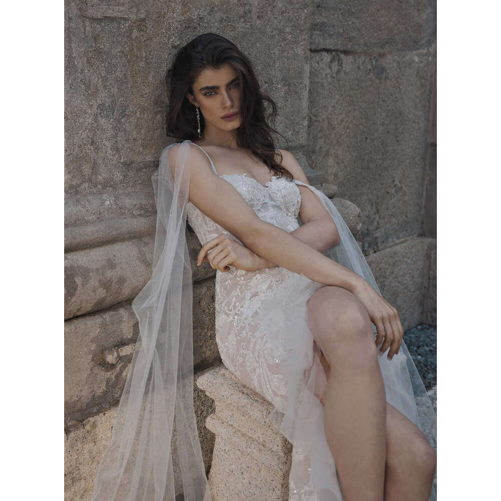 A Modern E Gown Wedding Dresses Sleeveless Wers Pattern Lace Bridal Gowns Big Vestidos De Novia Custom Size Colour S 6660311