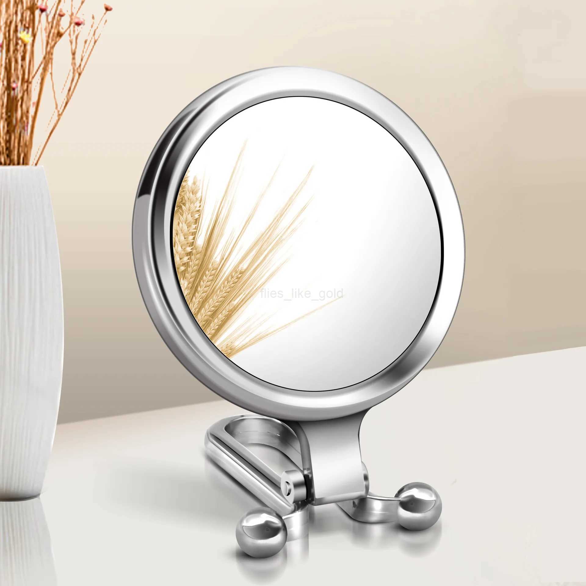 2/5/10x magnifying glass double-sided magnifying glass ultra transparent makeup mirror compact and portable travel hand mirror W240813