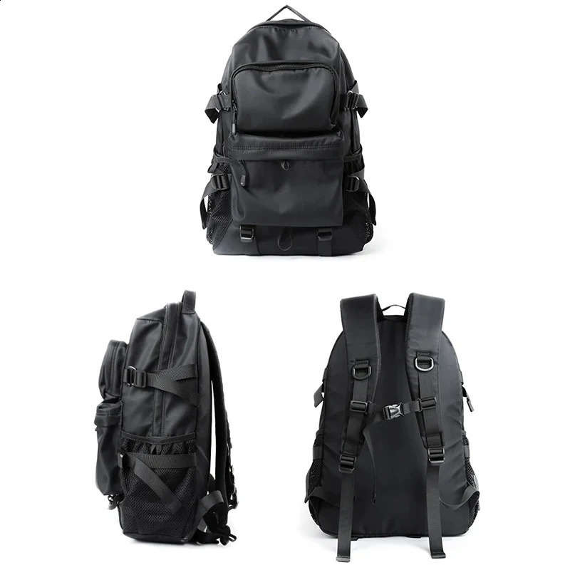 University College Schoolbag High Quality Leisure Street Style Mens Backpack Tiding Large Capacity 17 inch Notebook Travel 240813