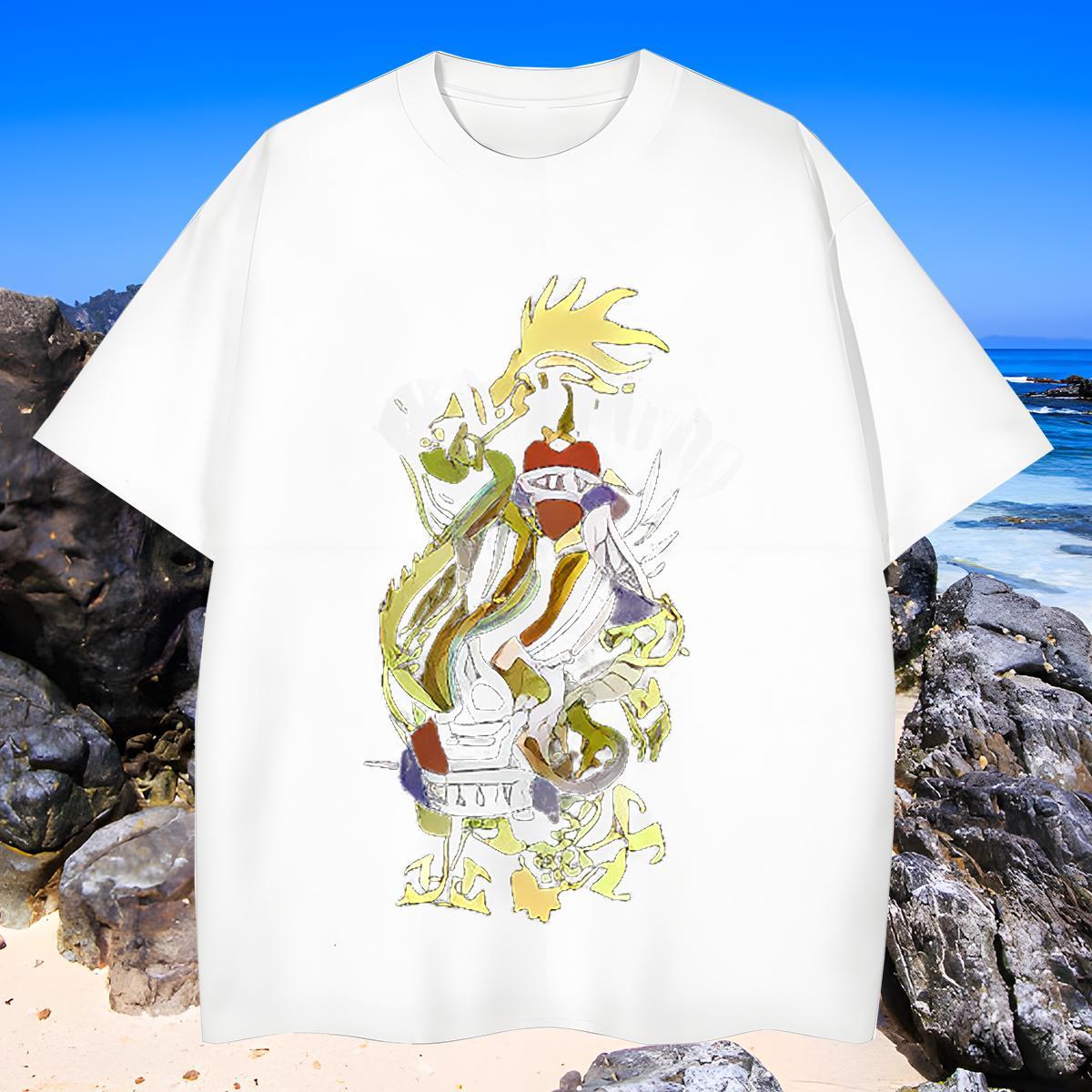 Classic T shirt halloween O Neck Short Sleeves Sports Casual Custom Anime 230g 100% Cotton Couples T Shirts Fashion Designer Polos