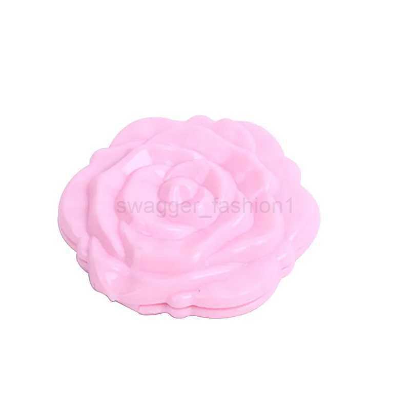 Mini Mirror Retro Rose Flower Portable Small Pocket Makeup Mirror Double Sided Hand Mirrors Compact Cosmetic Beauty Tool ToiletXJ240813