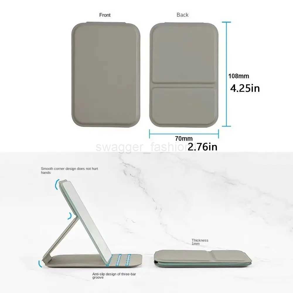 Portable Small Desktop Stand Mirror Delicate Hand-held Folding Make Up Mirror Personalised Unisex Compact Cosmetic MirrorXJ240813