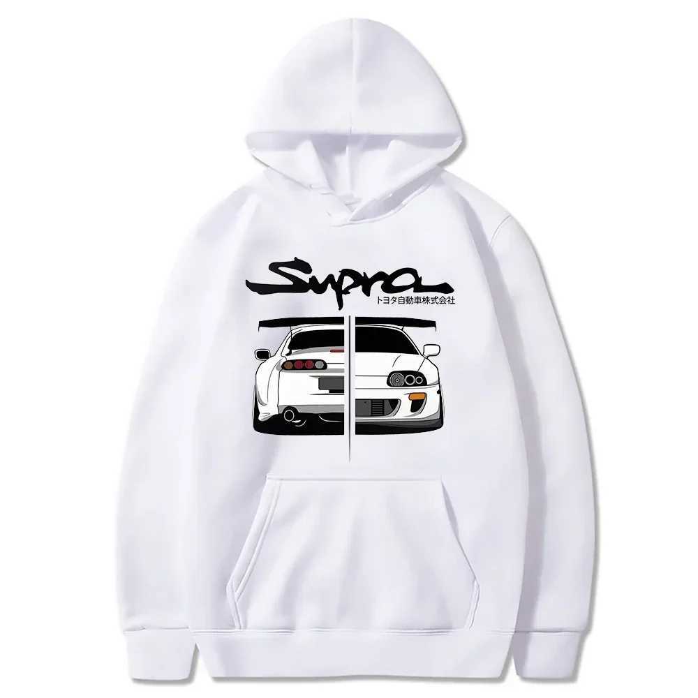 Initial D Supra Hoodies For Men And Women Manga Print Loose Casual Sweatshirt Long Sleeve Japanese Style Spring Autumn S-3XL XJ250621