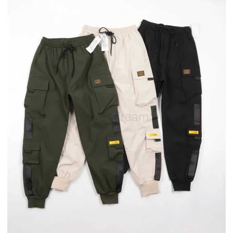 Loose Fit Multi Pocket Joggers For Spring Summer Mens Street Style Waist Drawstring Casual Pants Cargo Pants For Fitness OutdoXJ240813