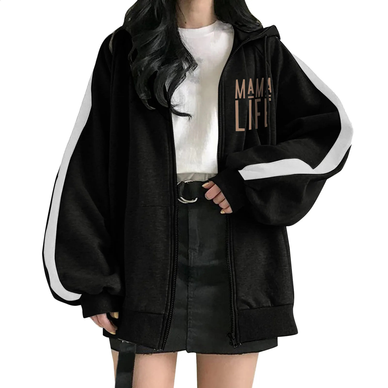 Sweatshirts For Women Plus Size Zip Up Hoodie Oversized Plain Hoodies Plus Size Sweatshirts Jackets For Teen Womens Clothing 240812