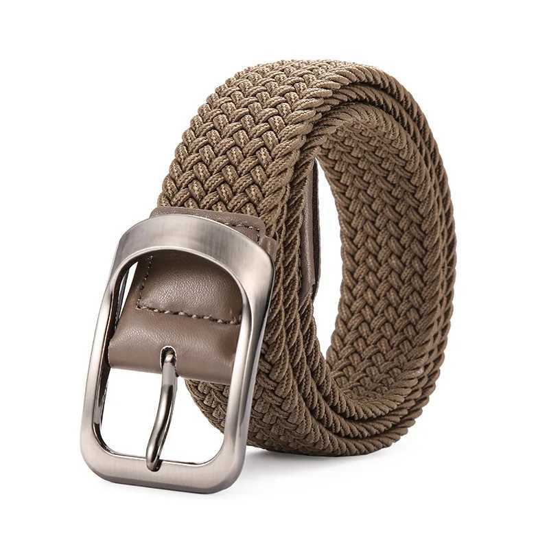 Elastic woven canvas strap golf strap womens mens jeans W240807