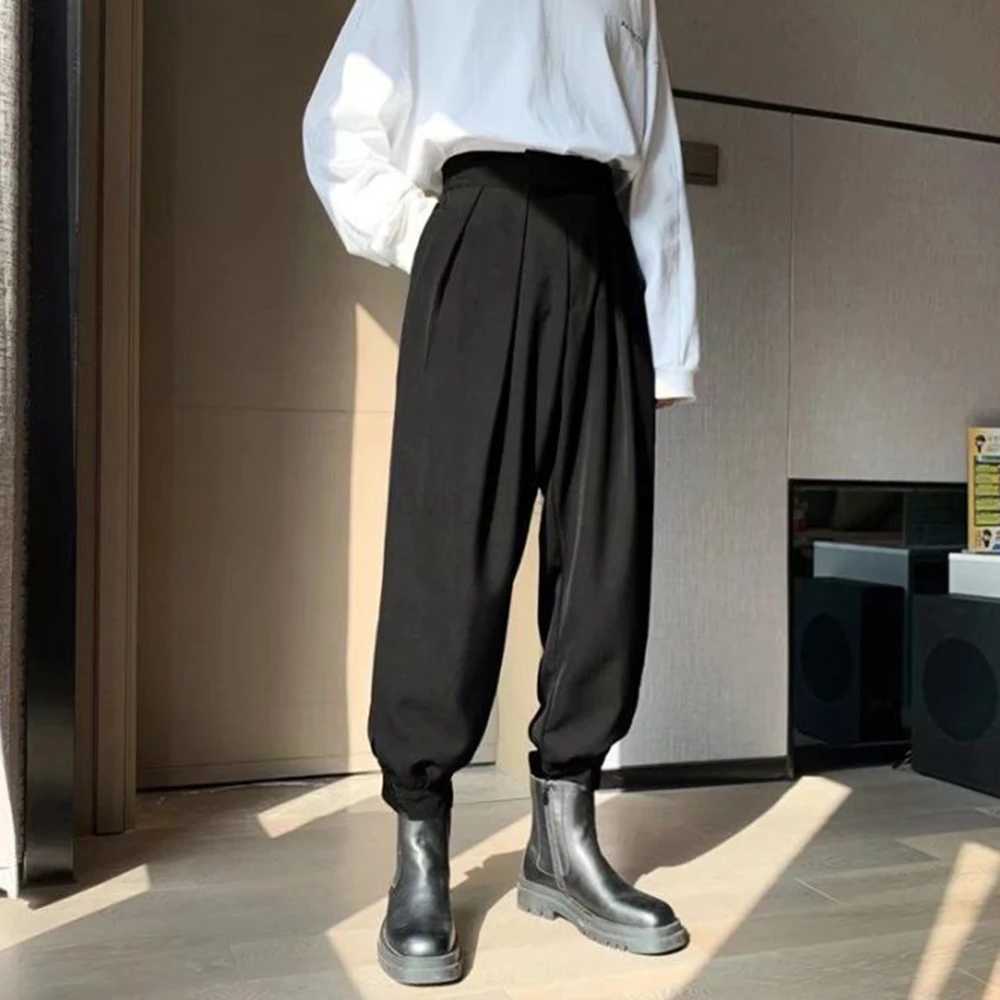 Men Pants Streetwear Joggers Casual Harem Trousers Harajuku Korean Tapered Male Blazer Pants High Streetwear JapaneseXJ240813
