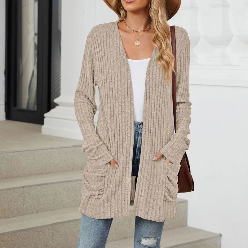 Harajuku sweater womens cardigan wool autumn casual thin coat Ropa Mujer fashionable street clothing knitted clothin 240812