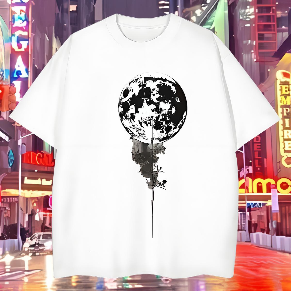 T shirt 100% Cotton 230g icon Spring Summer Breathable Short Sleeve Plus Size Cartoon Men Tshirts Brand Comfortable Clothes