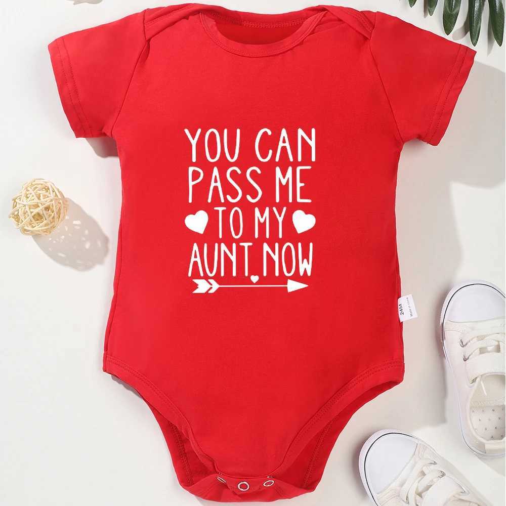 You can now take me to my aunts place baby American sTYle Harajuku fun cute newborn boys clothing cotton comfortable breathable jumpsuit W240812