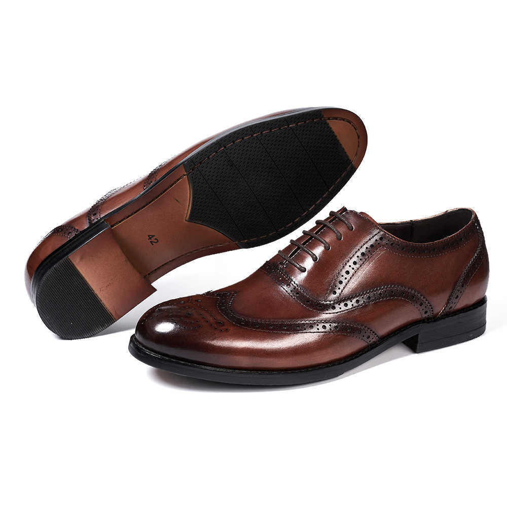 CMM British Block Business Leather Shoes for Mens Gentlemen Pointed Handmade Genuine Leather Mens Shoes Wedding Dress Shoes