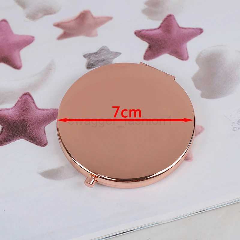 TSHOU697 Portable Double Side Mirro Fashion Women Ladies Make Up Mirror Cosmetic Folding Compact Pocket With Makeup Tool GiftXJ240813