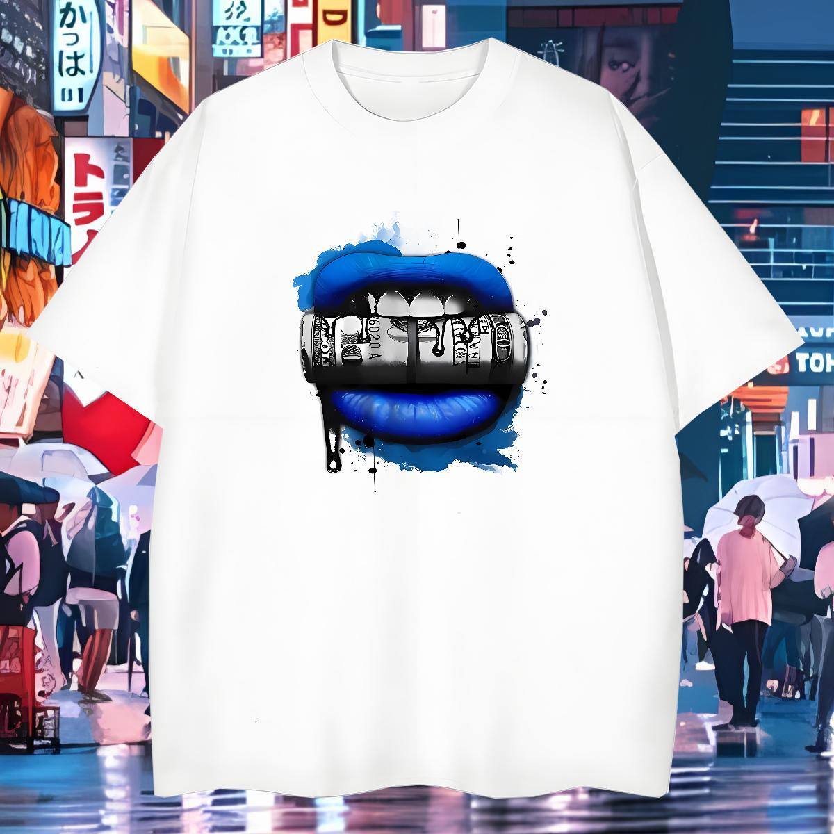 T-Shirts 230g Cotton mouse Street wear Hip Hop Pure Cotton Cartoon Print Men Tshirts Classic Casual Unisex Top Tees
