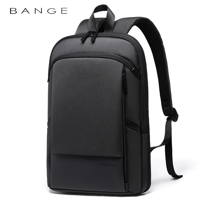 BANGE Mens Business Waterproof 156inch Laptop Backpack Fashion Classic Travel Motorcycle Lightweight Scalable Shoulder Bag 240813