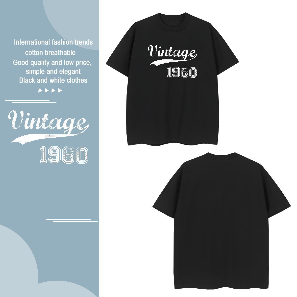 Popular letter T Shirt For Man Street Couples T Shirts 230g Cotton New Arrival Round Neck Short Sleeve Custom Print Plus Size Clothes