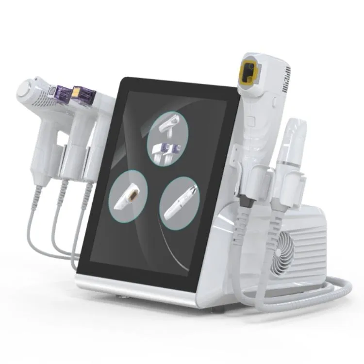 5 in 1 Portable 9d Hifu Ice 7D Machine Facial Body Smas Tightening 7d Hifu Rf Vmax Face Lifting Body Shaping Machine With RF Microneeding