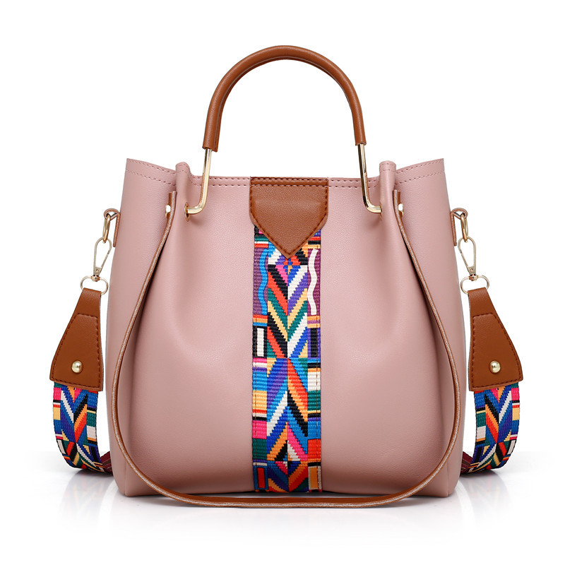 Crossbody Bucket Bag - Vintage Designer PU Leather 4-piece Set, Solid Tote, Casual Shoulder Bag, Multi-bag Set New Free Delivery Designer Bag