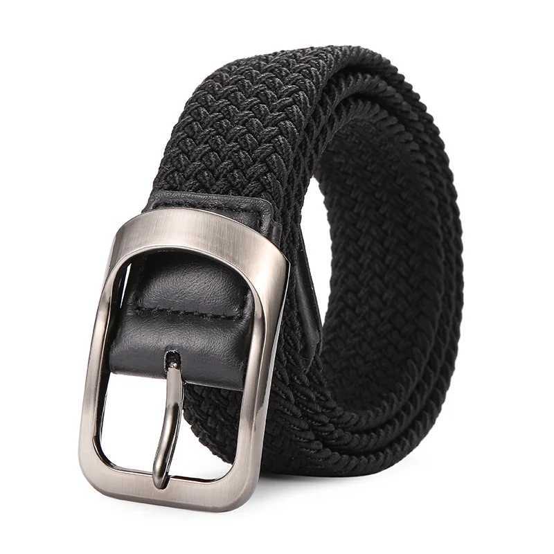 Elastic woven canvas strap golf strap womens mens jeans W240807
