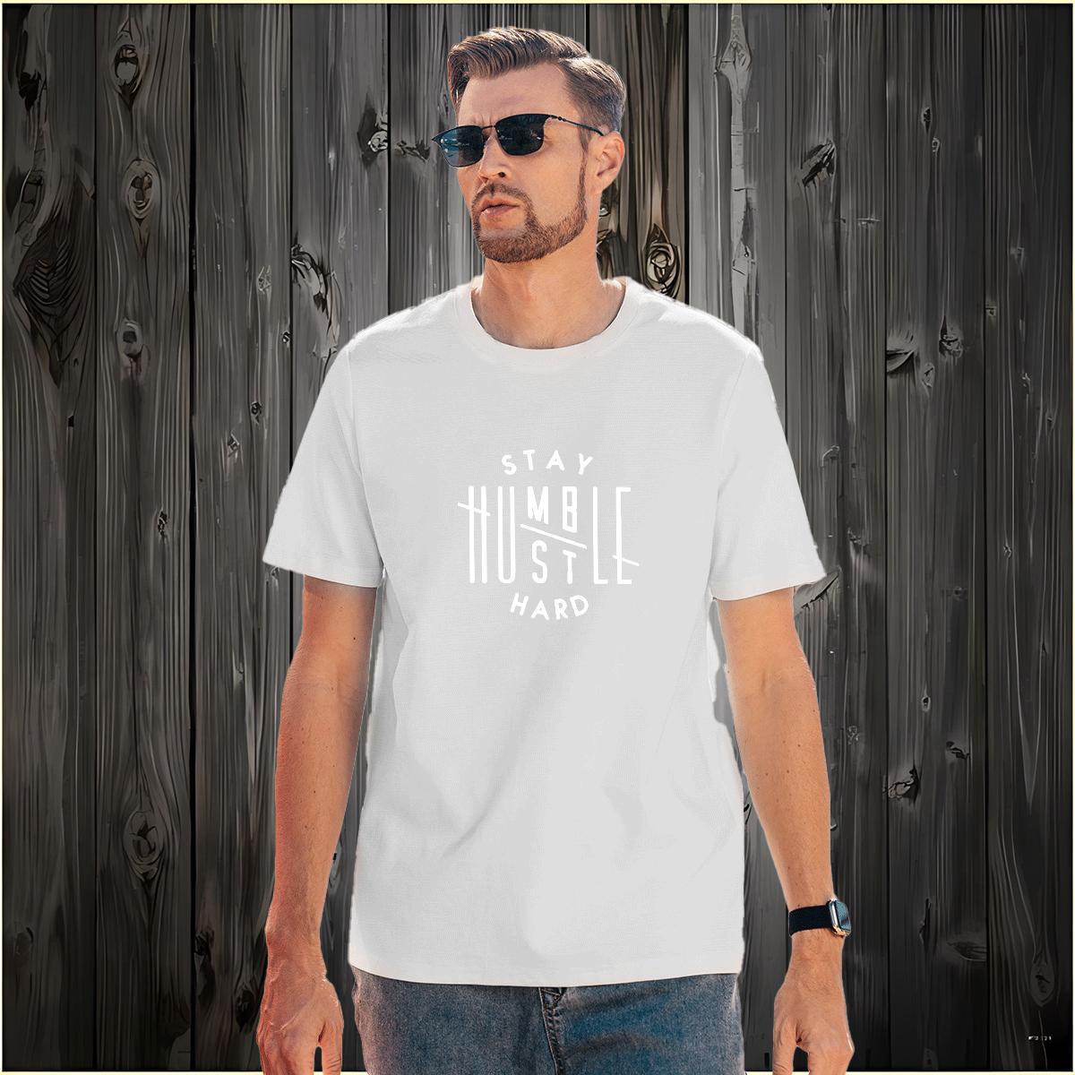 Classic letter Men T Shirts Summer Casual Men Clothes T-Shirt 230g Pure Cotton Customized O-Neck Short Sleeve White Plus Size Tops Tees