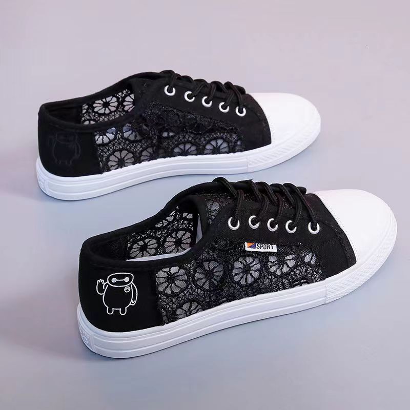 Ddmysports Ddmysports Spring And Summer Ollow Mesh Student Canvas Shoes Breathable Casual For Women S Outdoor OUTDOOR