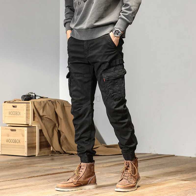 CAAYU Joggers Cargo Pants for Men Casual HipHop Y2k Hit Color Pocket Male Trousers Sweatpants Streetwear Techwear Pants OversizeXJ240813