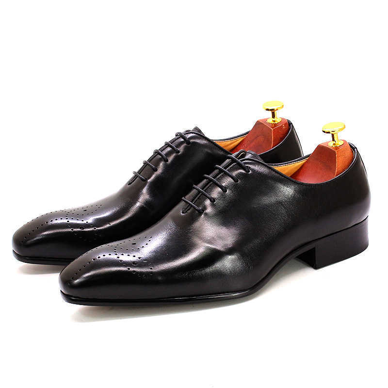 CMM Mens Leather Shoes Hand Polished Genuine Leather Pointed Business Casual Shoes Mens Shoes