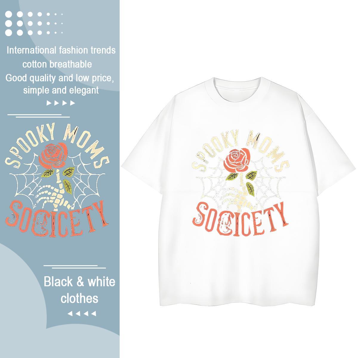 Classic Men Tshirts rose Spring Summer 230g 100% Cotton Clothes Breathable Crew Neck Cool T-Shirts Customized