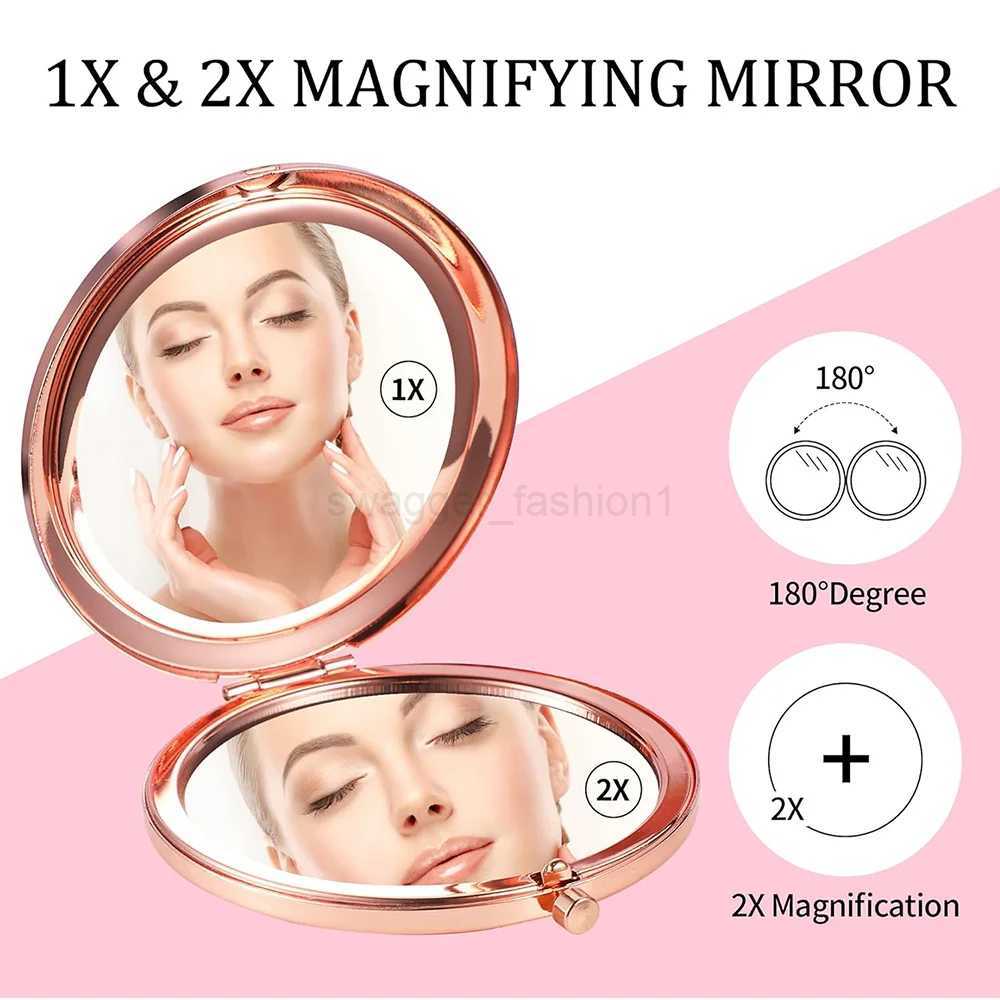 Customized Photo Metal Makeup Mirror Travel Women Cosmetic Mirror Handheld with Picture Customiz Personalized DIY PatternXJ240813