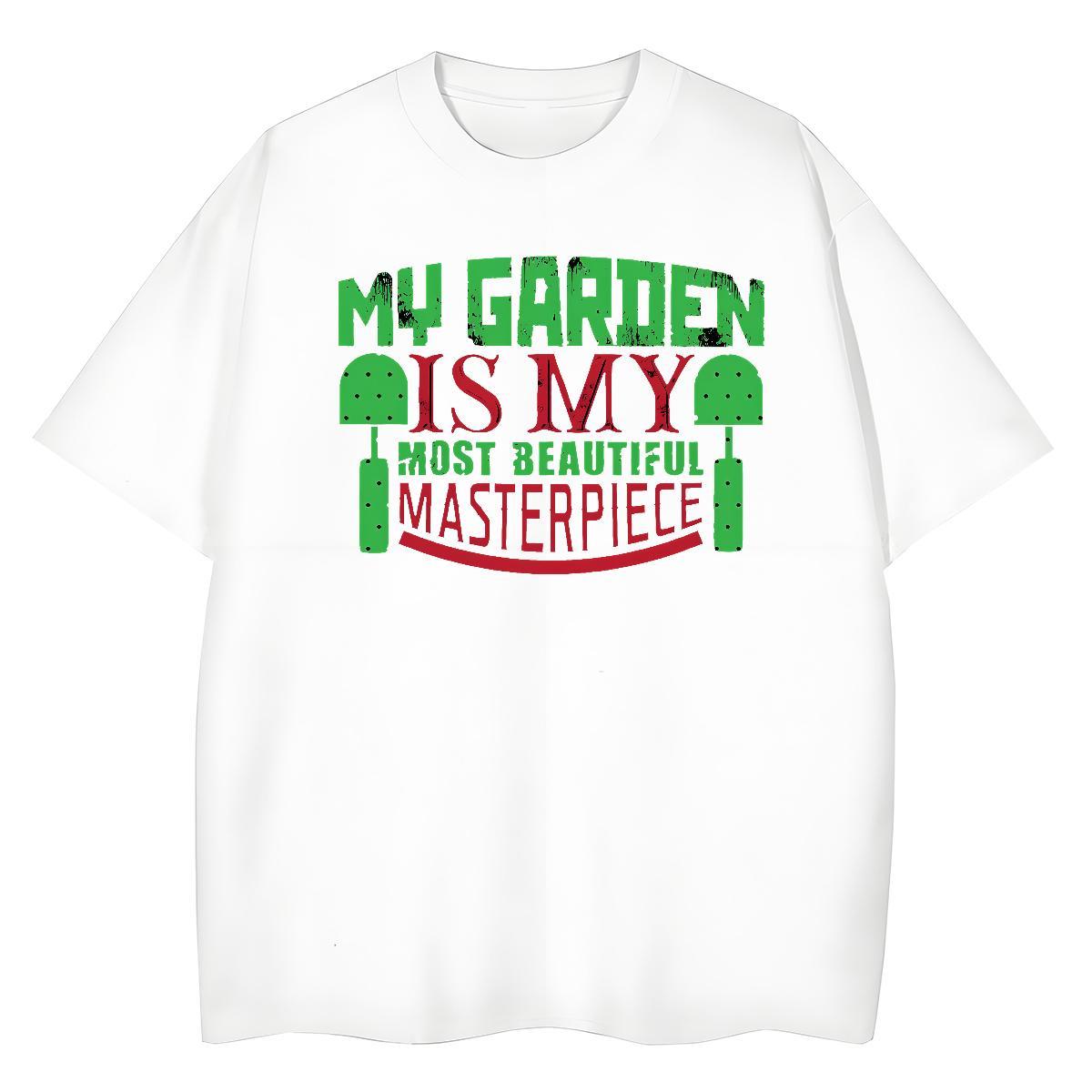 Free Shipping Men Tshirts Beach 230g Cotton DIY Printed Breathable Crew Neck letter T-Shirts 2024 New Clothings