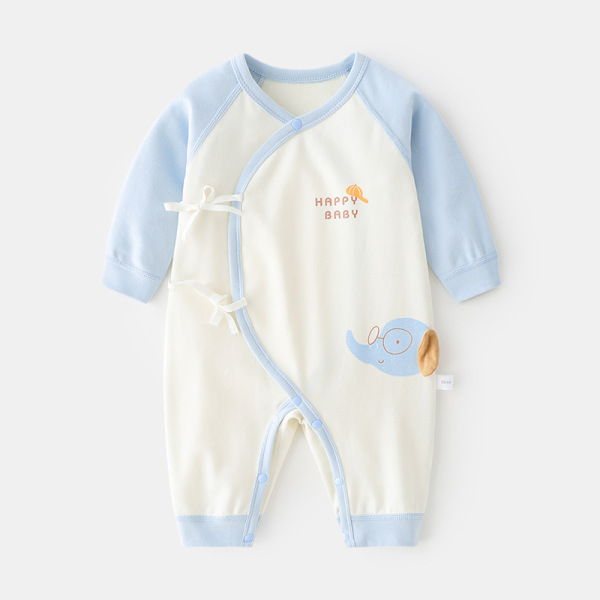 Newborn onesie baby boneless clothing autumn and winter suede long-sleeved onesie crawling clothes for baby boys and girls spring and autumn clothes