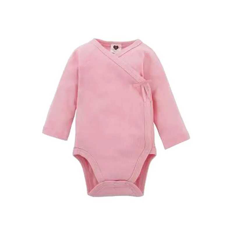 Baby clothing jumpsuit baby boys clothing girls clothing childrens long sleeves 100% pure cotton white baby newborn top side opening W240812