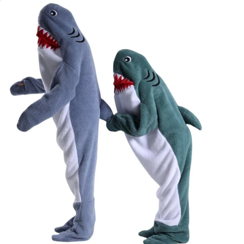 Funny Cosplay Shark Onesie Costume Suit Adult Pyjama Cartoon Halloween Christmas Carnival Sleepwear Jumpsuit Kids Clothes Hombre 240812