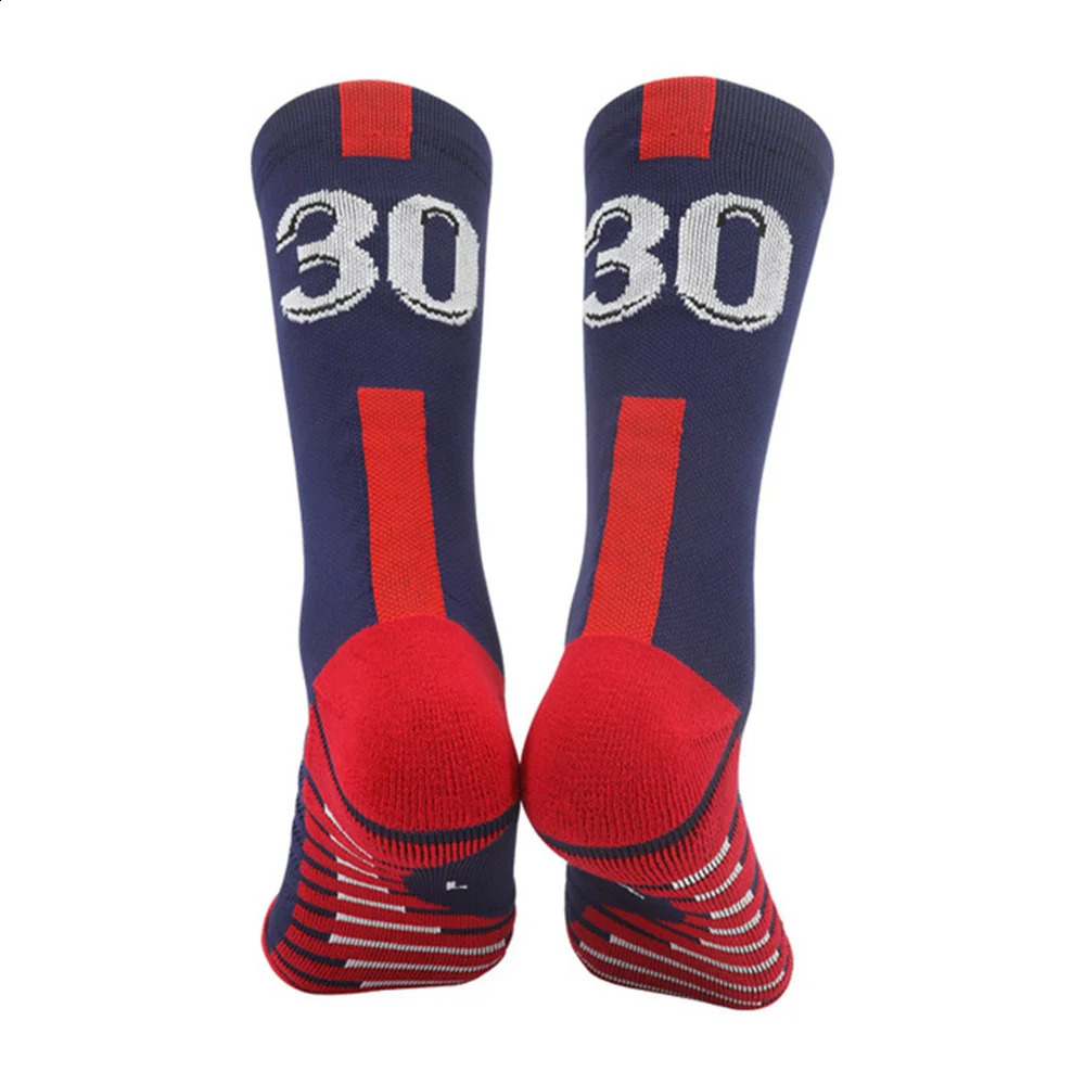 Football Yellow Number 10# 7# Blue Kids Soccer Socks Mens Sports Short Outdoor Running Fastdrying Breathable NonSlip 240805
