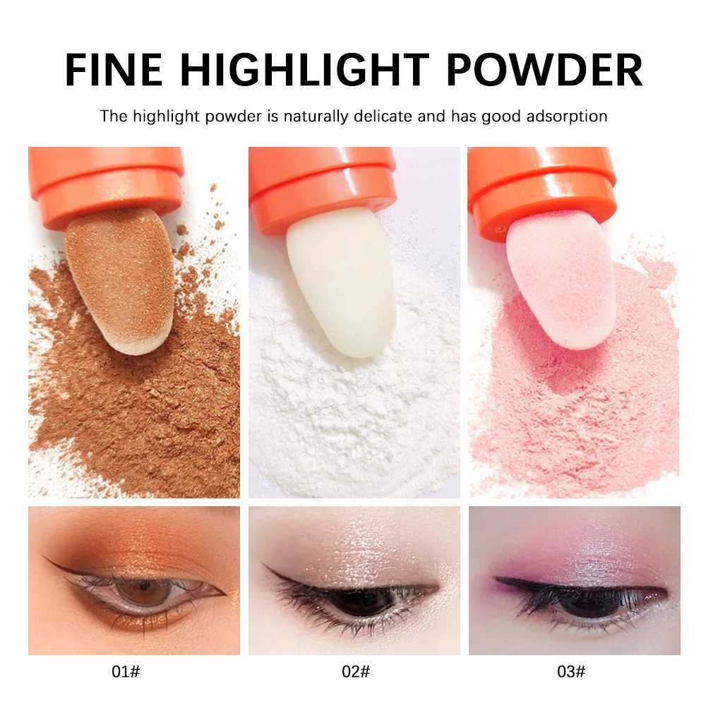 Face Body Highlander Micro Light Powder High Gloss Fairy Sparkle Sparkling Loose Powder Used for Hair Body Cosmetics Bright W240812
