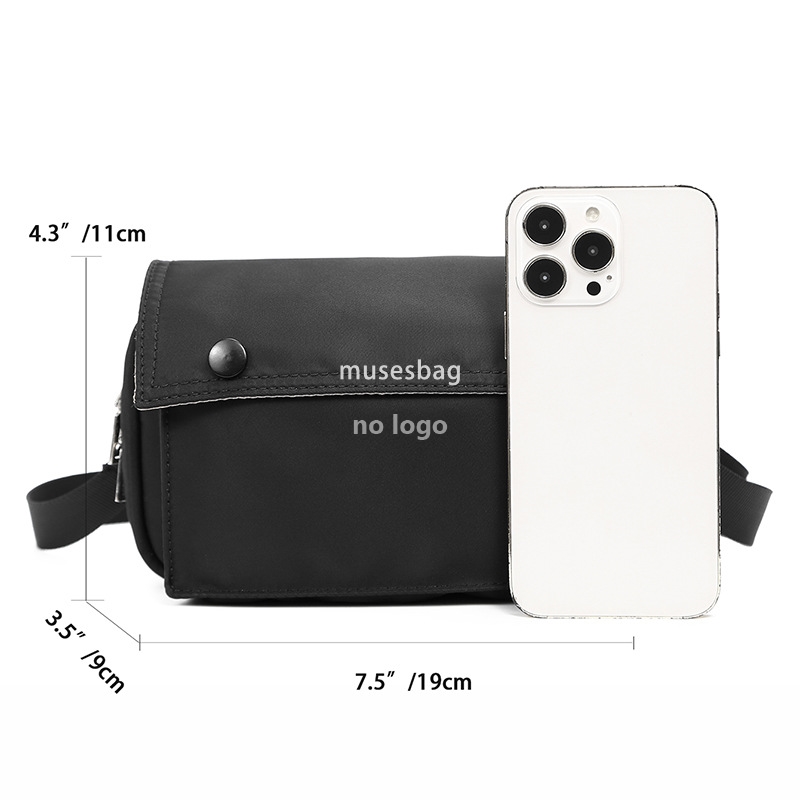 New Japanese retro crossbody bag crossbody bag men's shoulder bag fashion brand multi-functional waist pack casual messenger bag