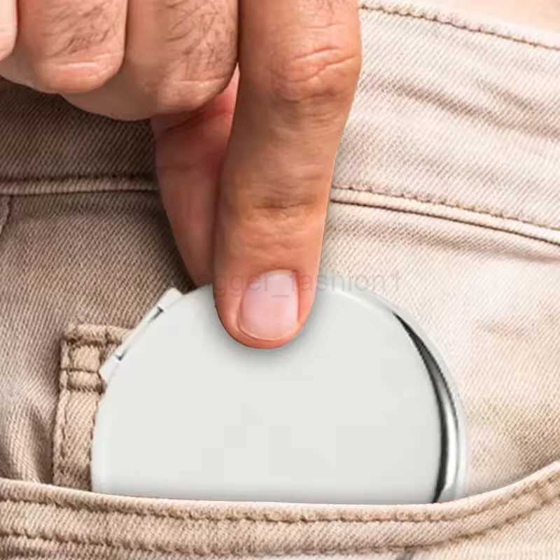 Accept Custom Blank Metal Makeup Double Handbag Pocket Mirror for Wedding Holiday GiftXJ240813