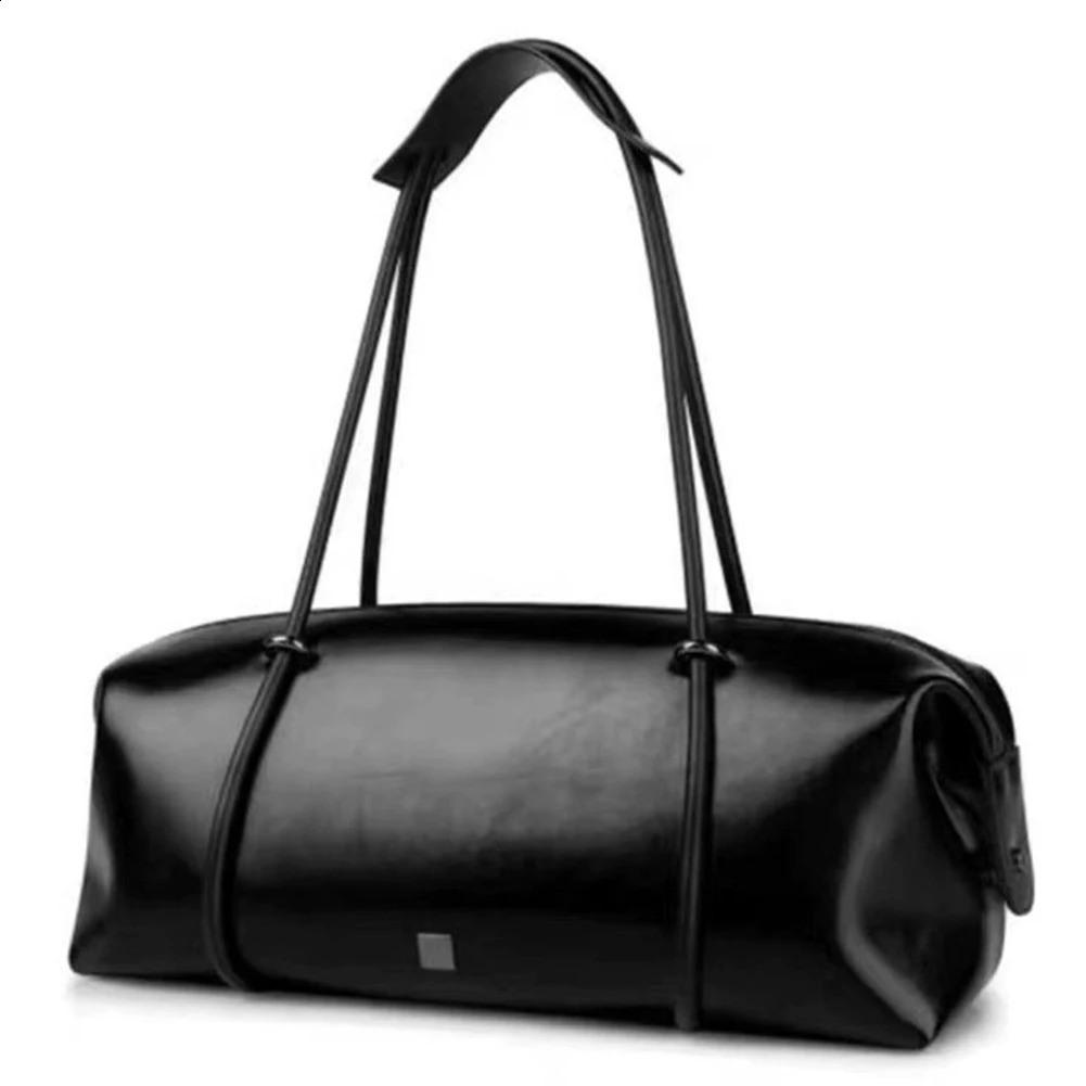 Womens Fashion Armrest Bag Large Capacity PU Boston Pillow Casual Clutch Handbag Solid Color Zipper Closed Vacation Party 240813