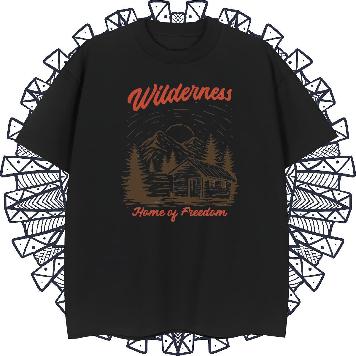 Free Shipping Couples T Shirts Outdoor 230g Cotton DIY Pure Cotton mountains Mens T Shirts Wholesale Wear