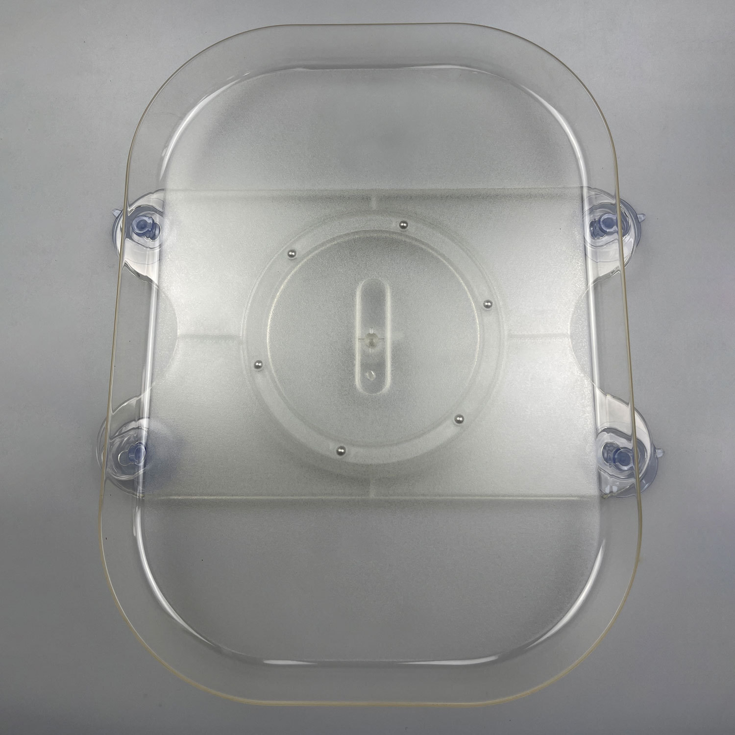Turntable Organizer Transparent Rotating Tray 360 degree Rectangular Kitchen Refrigerator Storage Box