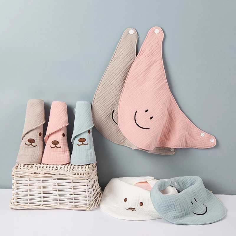 Bibs Burp Cloths Baby Bibs Infant Cotton Solid Candy Color Triangle Scarf Feeding Saliva Towel Bandana Burp Cloth For Newborn Boys Girls BibL4812