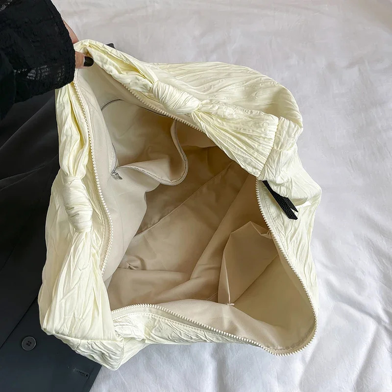 Fashion Nylon Shoulder Bag Women Simple Portable Travel Handbag Tote Large Capacity Composite Crossbody Female Daily 240812