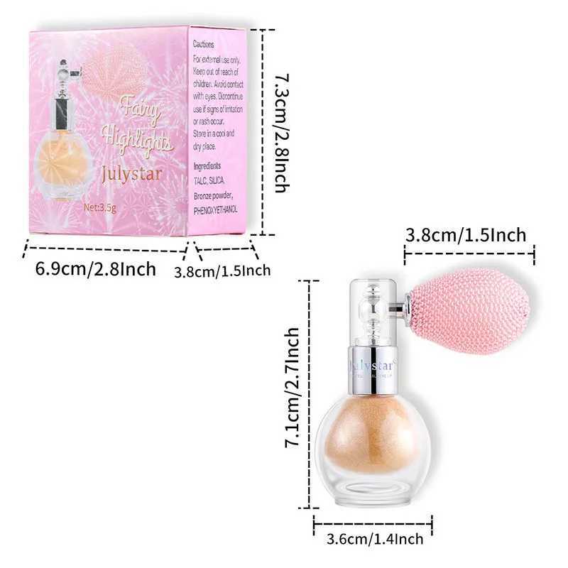 Diamond high gloss glitter spray high gloss powder bright polarized fairy powder facial body lighting makeup W240812