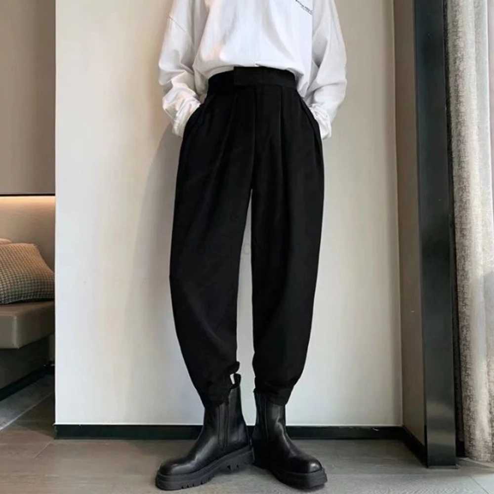 Men Pants Streetwear Joggers Casual Harem Trousers Harajuku Korean Tapered Male Blazer Pants High Streetwear JapaneseXJ240813