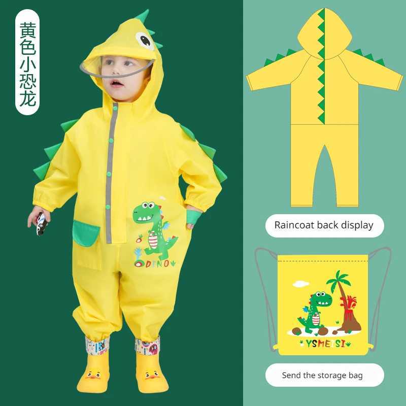 Childrens Raincoat Kindergarten Poncho for Primary School Students Baby Rain Gear Dinosaur Raincoat Kids Rain Coat Rain Poncho Y240810