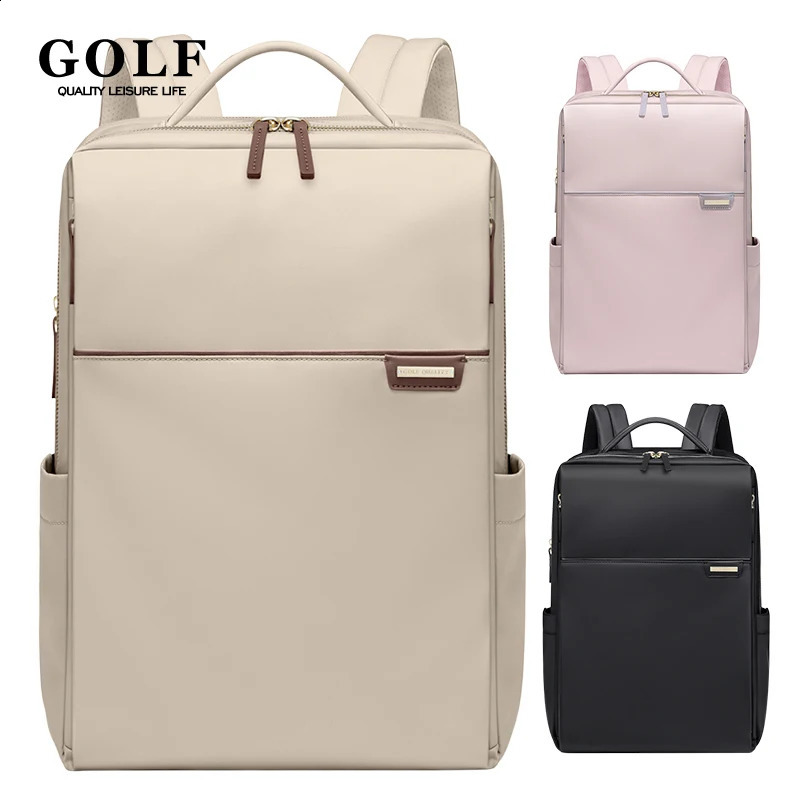 Golf womens backpack work 16 inch elegant and fashionable laptop bag waterproof 240813