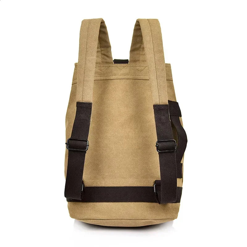 Casual Canvas Backpack Gentlemans Mens Fashion Travel Bag High Quality Knapsack Mochila Hombre 240813