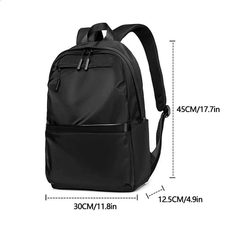 Mens waterproof large capacity ultra light backpack Fashion school 156inch laptop w240813
